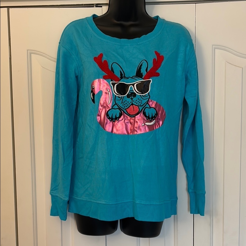Jane + Delancey Graphic Sweatshirt – Blue – Women’s Size XS – NWT
